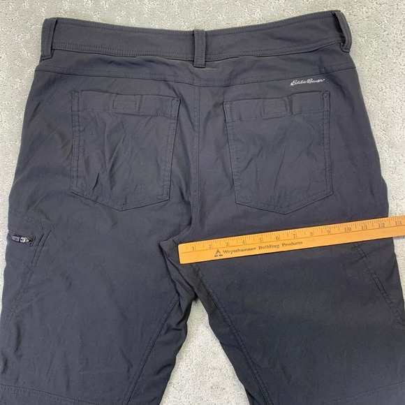 Eddie Bauer Mens 34x34 First Ascent Black Nylon Spandex Lined Outdoor Pants - Picture 14 of 16